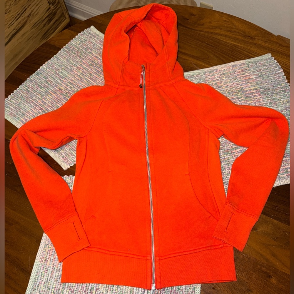 Lululemon Scuba Orange Zip-Up Hoodie (no tags, never worn)